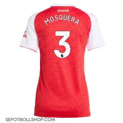 Billiga Arsenal Cristhian Mosquera #3 Hemma fotbollskläder Dam 2025-26 Kortärmad Billiga Arsenal Cristhian Mosquera #3 Hemma fotbollskläder Dam 2025-26 Kortärmad